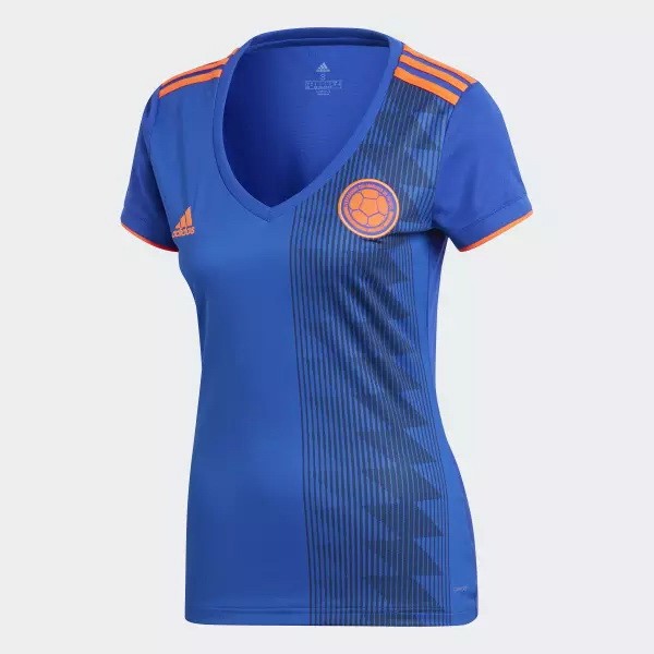 Camiseta Columbia 2ª Mujer 2018 Azul